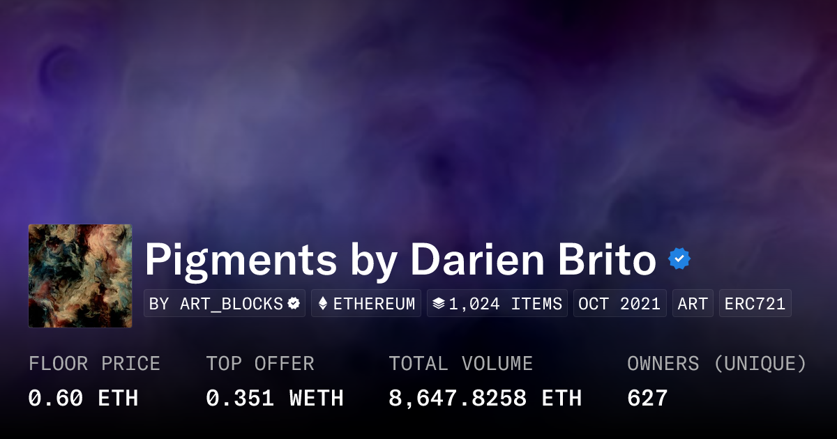 Pigments by Darien Brito